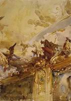 (image for) Handmade oil painting Copy paintings of famous artists John Singer Sargenti's art Tiepolo Ceiling Mil